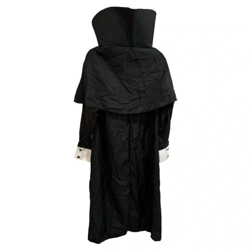 Dapper Death Cape & Hat w/Hair Only Halloween Costume Child Size Large 12-14 - Picture 3 of 6